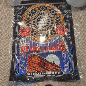 Furthur Grateful Dead Red Rocks 2013 Original Silkscreen Concert Poster Bob Weir